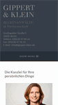 Mobile Screenshot of gippert-klein.de